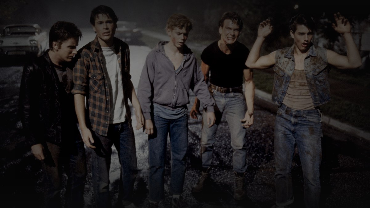 Still from The Outsiders (1983) — letterboxd still, baked 0.45, output brightness 29.4